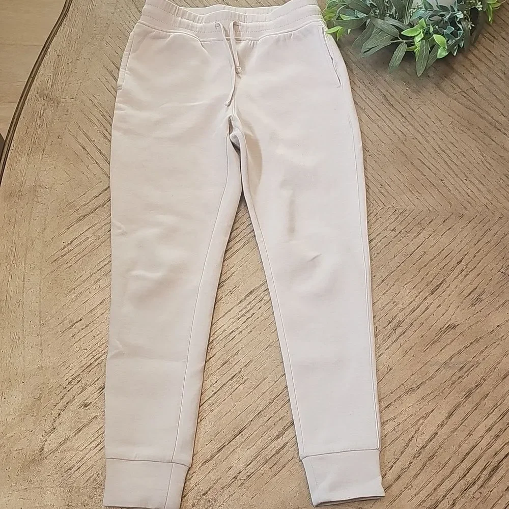 90 Degree By Reflex Kids Light Beige Joggers Size 10